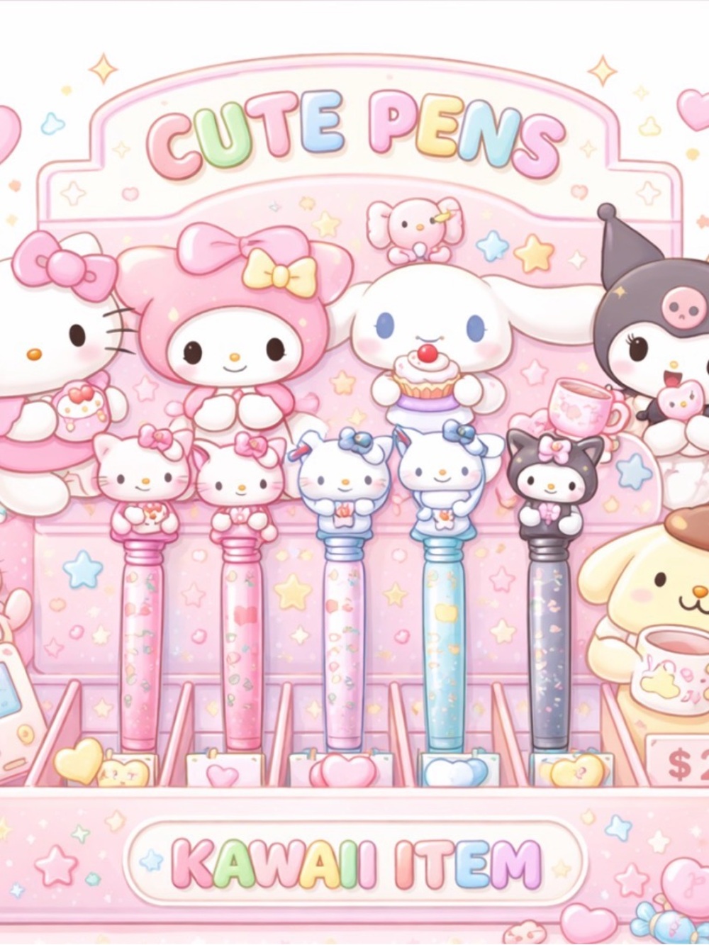 Sanrio pens , stickers , pads and more